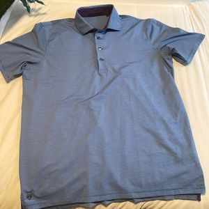 Greyson Large Polo lavender and green stripe